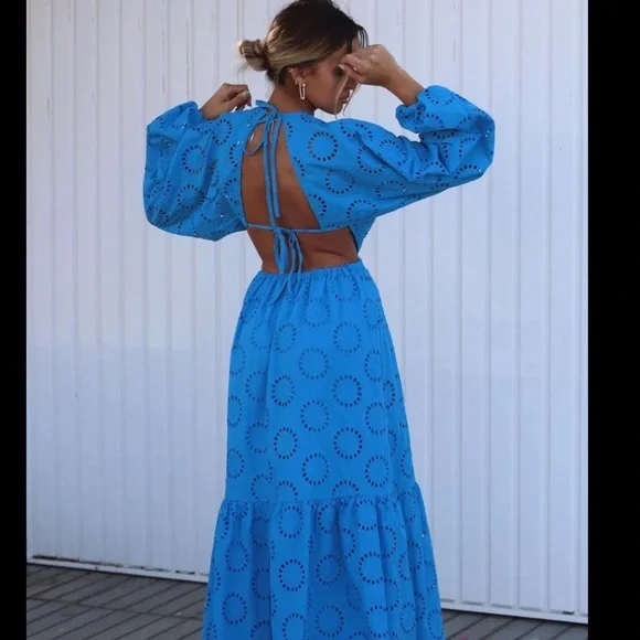 GORGEOUS ZARA Cutout Embroirdered Dress - Picture 5 of 10
